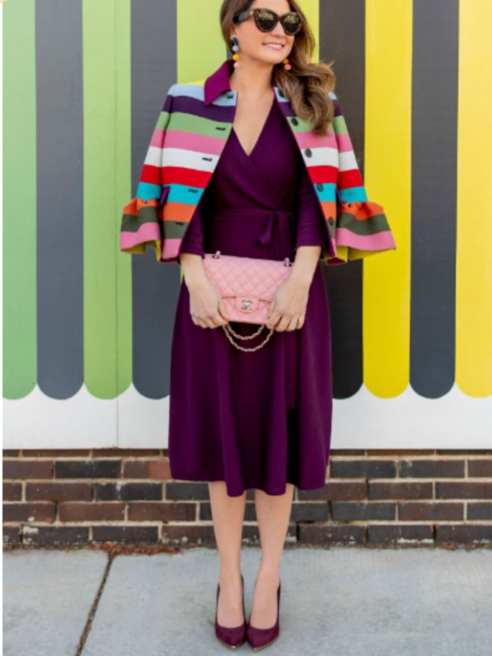 Eliza J Faux Wrap Sweater Dress Size M